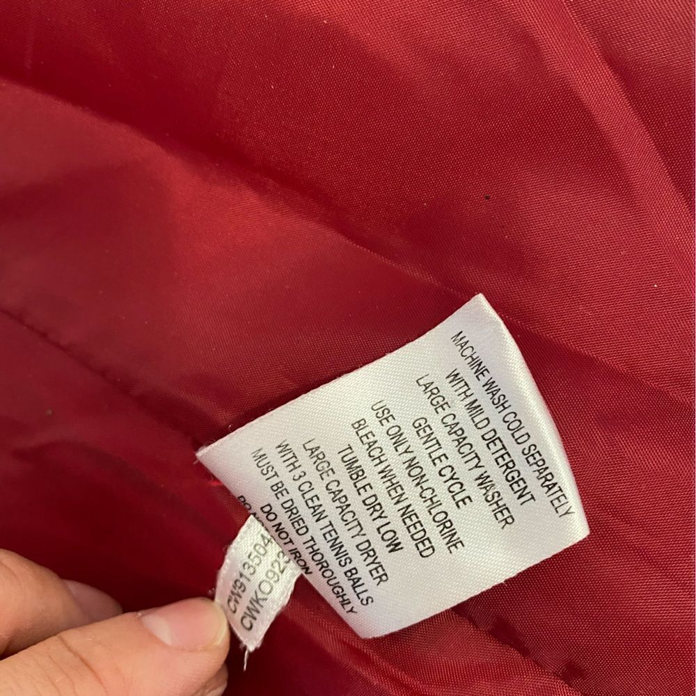 Calvin Klein Puffer Red Jacket - Picture 8 of 12